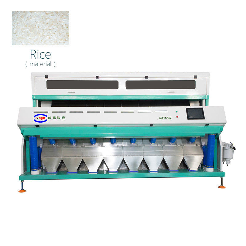 Trieuse de couleur optique intelligente du riz 14T pour les granules crus